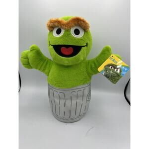 Sesame Street Oscar the Grouch Large 12-inch Soft Plush Cuddly Toy NWT